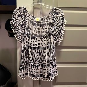 Black and white shirt